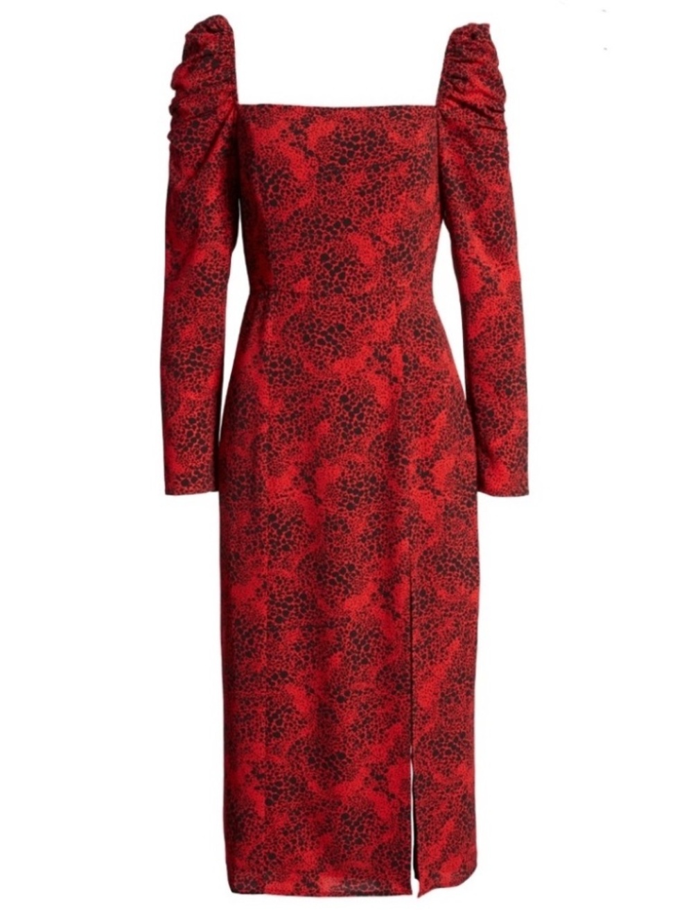 Nordstrom Leith XS Red Leopard Dress